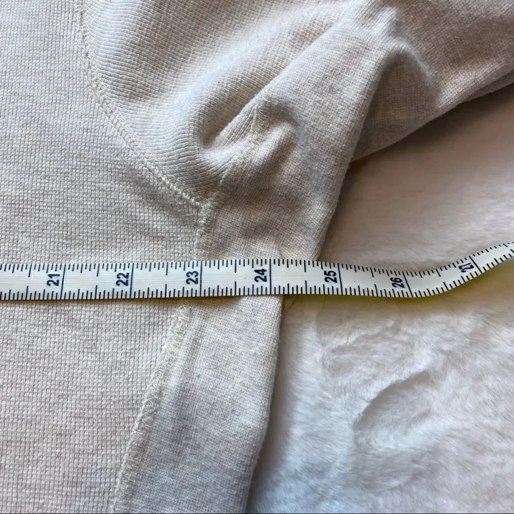 Duluth Trading Company Cream Waffle Knit Henley Shirt - Picture 6 of 7
